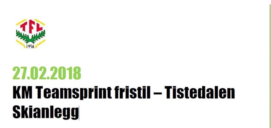 KM Teamsprint fristil Tistedal skianlegg
